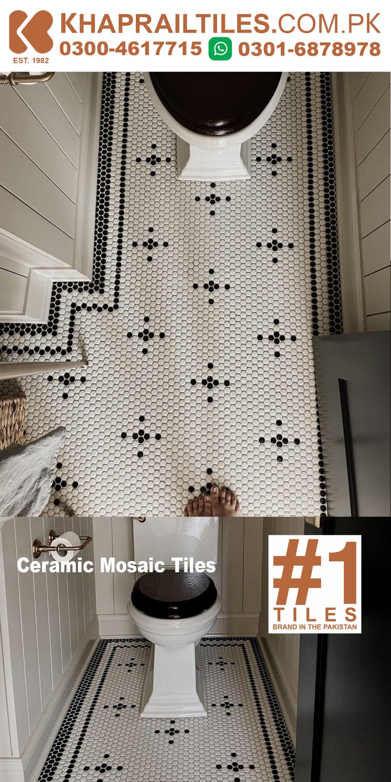 32 Khaprail penny round moroccan mosaic tiles design