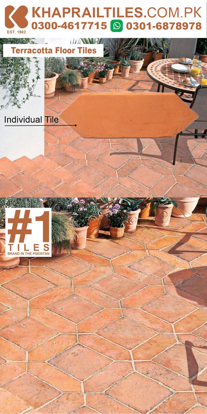 54 Khaprail Exterior Terracotta Flooring Tiles Design Rates in Pakistan