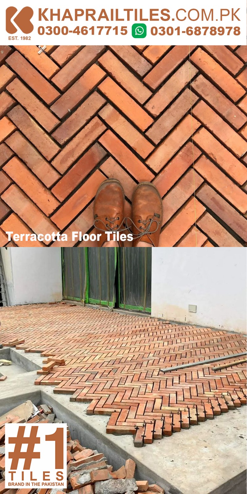 57 Khaprail Installation Terracotta Floor Tiles Design Price in Rawalpindi