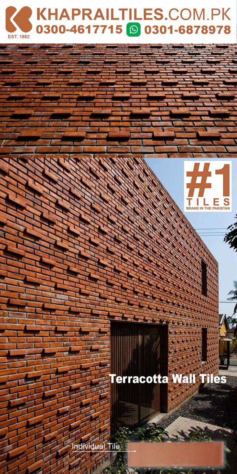 75 Khaprail Natural Bricks Wall Tiles Design in Punjab Pakistan