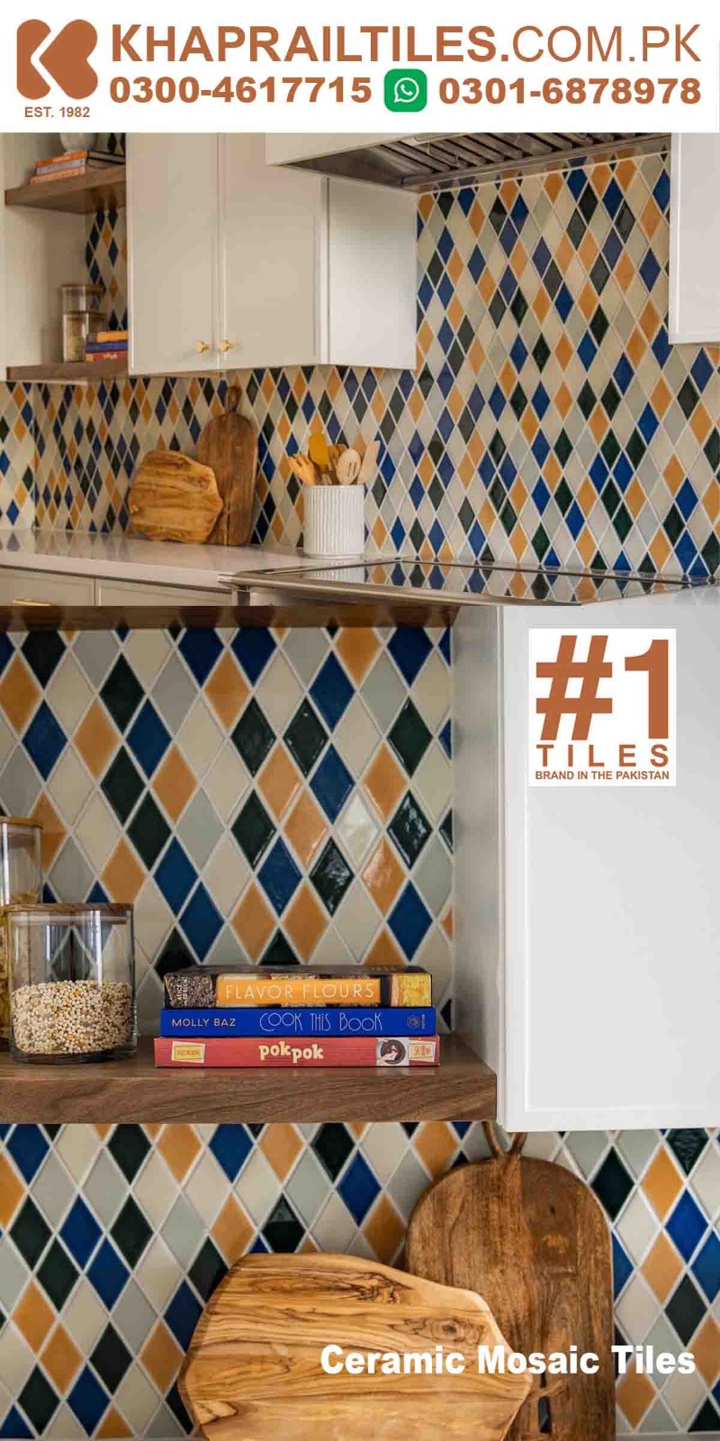 9 Khaprail Kitchen Glazed Wall Tiles Design in Pakistan