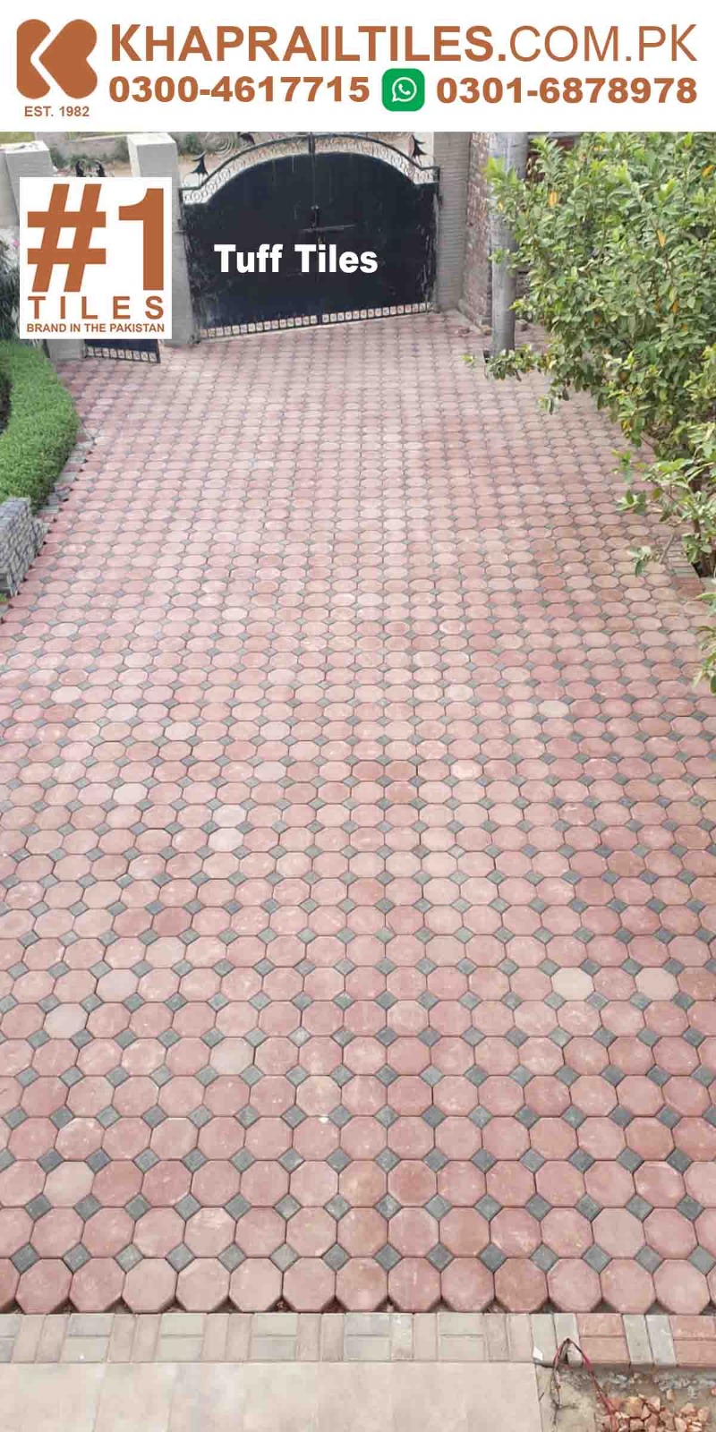 91 Khaprail Ocatagon Outdoor Tuff Floor Tiles Design in Multan Pakistan