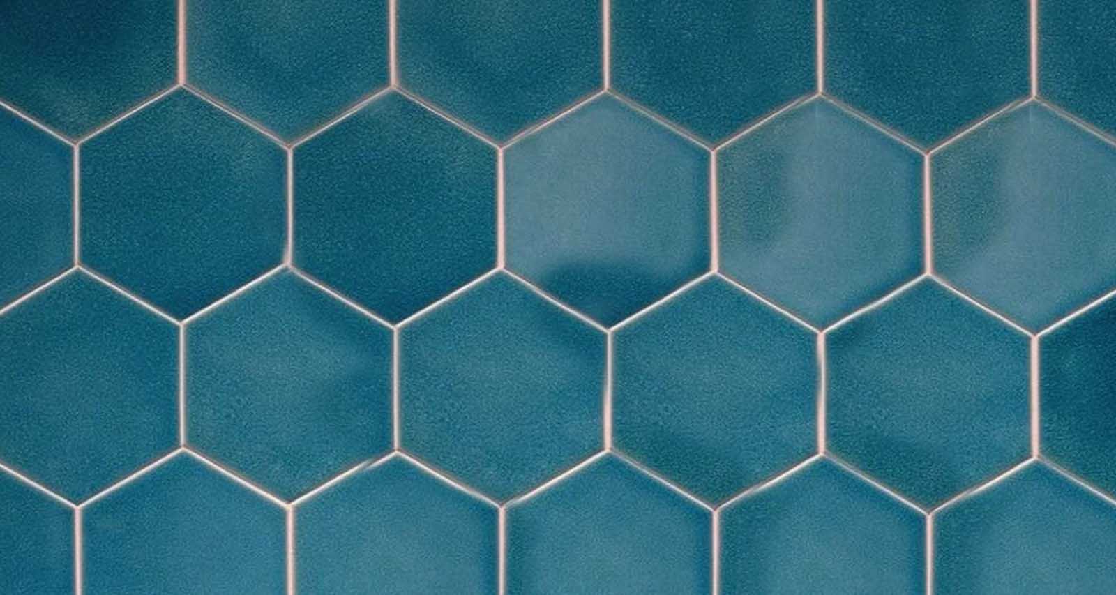 Hexagon Sky Blue Ceramic and Porcelain Wall and Floor Tiles Design Price in Pakistan